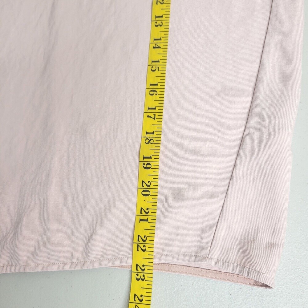 Everlane Japanese GoWeave Light Pink Rose Square Capsule Boxy V-Neck Tee Size 0 - Picture 8 of 12